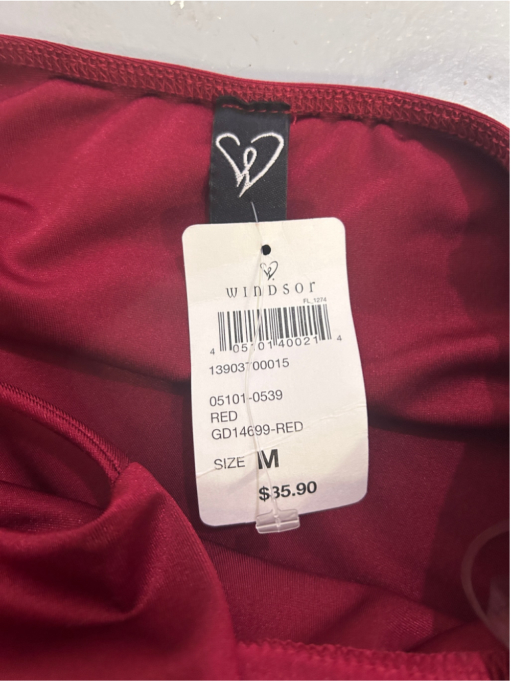 Women's Windsor Red Midi Dress Size M - Picture 6 of 7